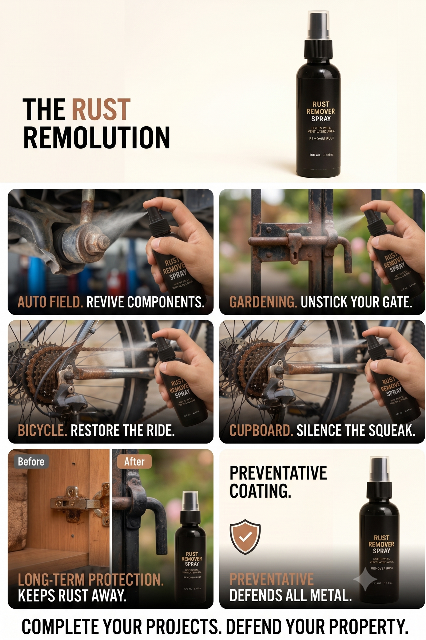 RustGone Pro Lubricant Spray (Pack of 3) ⭐